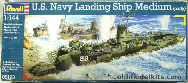 Revell 1/144 US Navy Landing Ship Medium (LSM) Early, 05123 plastic model kit
